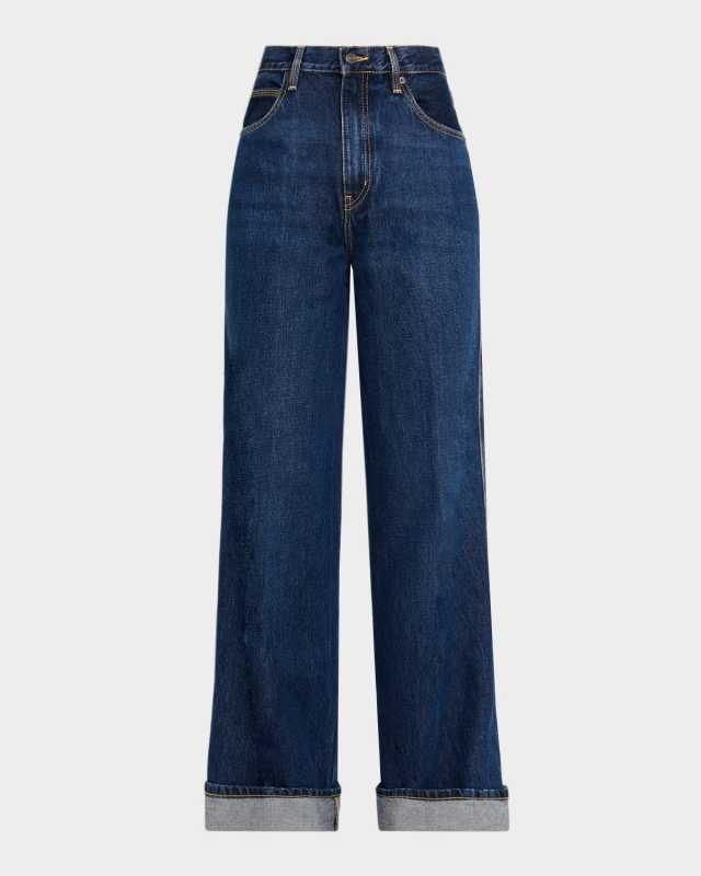 The Cuffed Wide Jeans